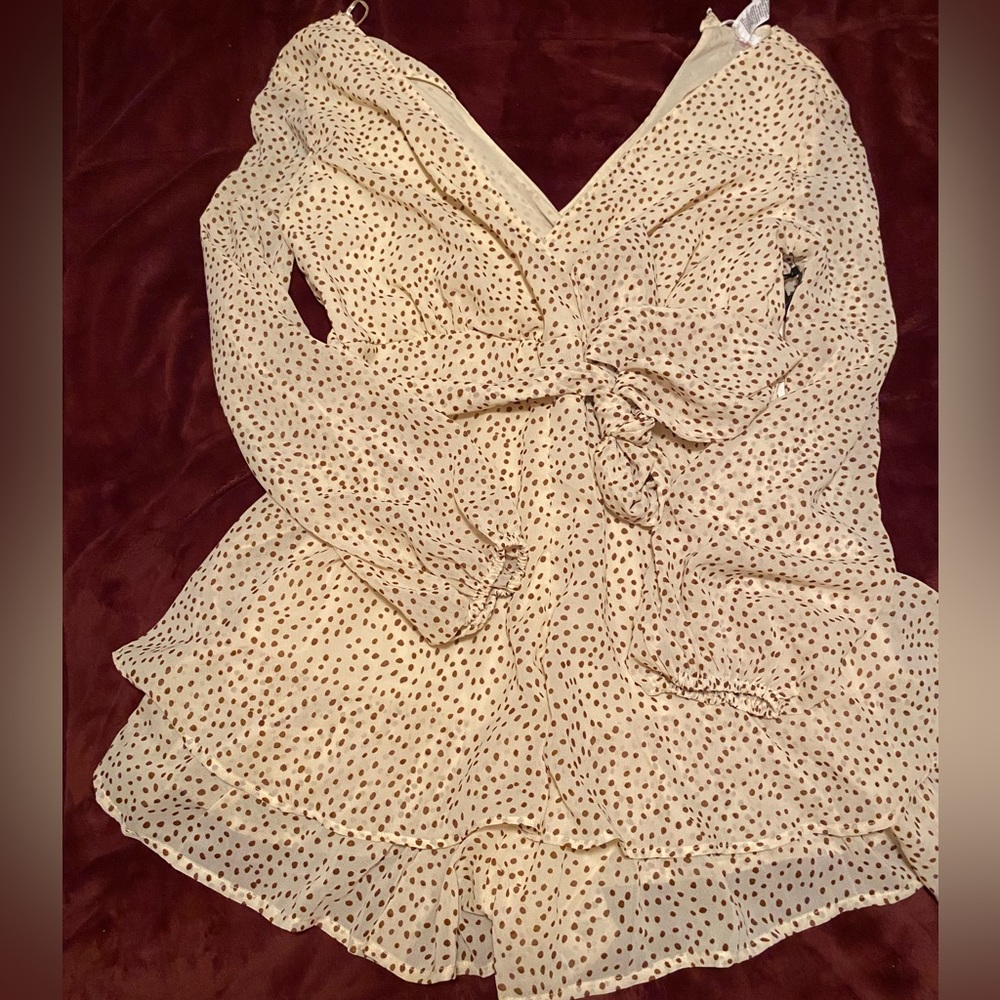 JAPNA - Frilly Longsleeve Romper | New, Never Worn w Tags